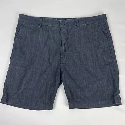 J Brand Mens Denim Trouser Shorts Raw Yates Dark Indigo Wash Size 38 • $24.99