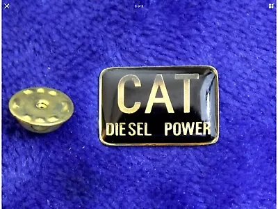 Cat Diesel Power Hat Lapel Pin Badge Logo Accessory Machine Construction • $9.95