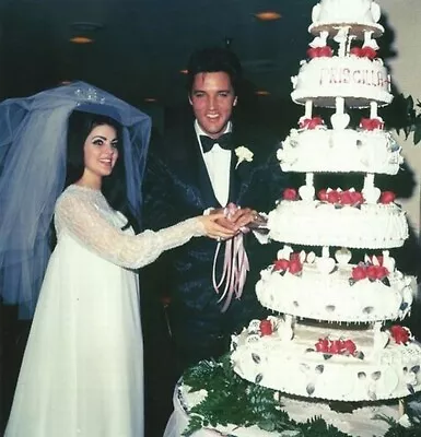 Elvis And Priscilla Presley Las VEgas Wedding  8x10 Picture Celebrity Print • $3.98