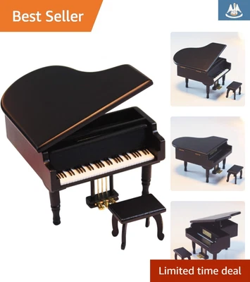$45.34 • Buy Romantic Wooden Piano Music Box - Wind-Up - Ring Storage - You Are My Sunshine