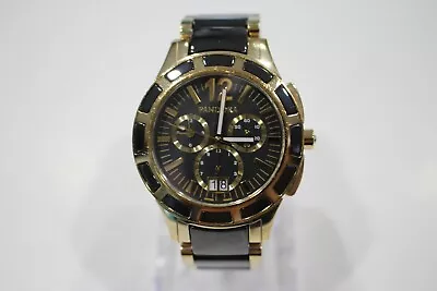 Pandora Imagine Grand C Watch Black Ceramic Gold Plating Chronograph • $499