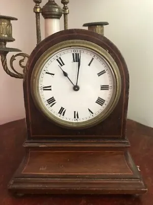 Nice Early English Mahogany Antique Mantle Clock • $69