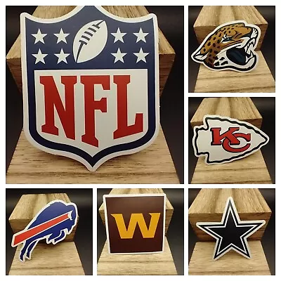 2-NFL Logo Football 32 Teams Vinyl Stickers Pick Your Team USA Free Shipping 2x3 • $2.22