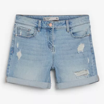 £12.99 • Buy Ladies Next RIPPED Boy Shorts Blue Sizes 6 - 24 CURRENT LINE