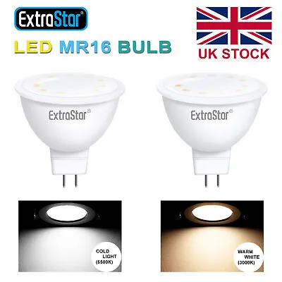 £6.99 • Buy MR16 6W LED Bulb Spots Energy Saving Downlight Warm Natural Day White Spotlight