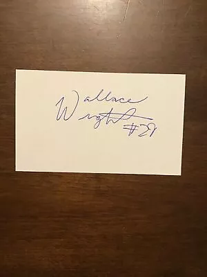 Wallace Wright - Nc Football - Authentic Autograph Signed - A9527 • $19.95