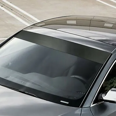 60 X8'' Car Window Tint Windshield Sun Visor Vinyl PVC Decal Strip Sticker Black • $9.49