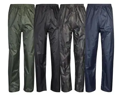 Mens Womens Rain Waterproof Over Trousers | Fishing | Walking | Work • £7.95