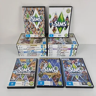 The Sims 3 Expansion Packs PC Mac Video Games - Pick Your Game - Free Post • $11.95