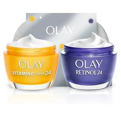 Olay Regenerist Face Cream & Retinol24 Night Cream Gift Set For Women 50ml • £36.99