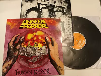 Unseen Terror – Human Error LP Earache – MOSH 4 UK 1987 Napalm Death • £39.99