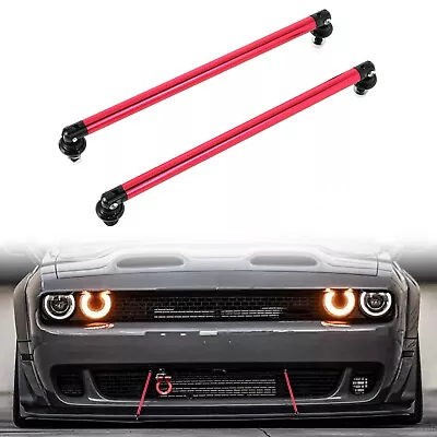 200MM Adjust Bumper Lip Splitter Strut Rod Tie Support Bar Red For Honda Civic • $14.98