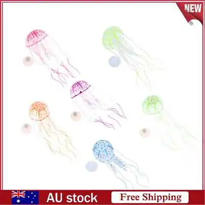 $8.19 • Buy Glowing Simulation Fluorescent Jellyfish Floating Silicone Fish Tank Accessories