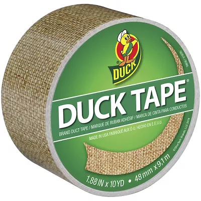 Duck Patterned Duck Tape 1.88 X10yd-Burlap • $11.81