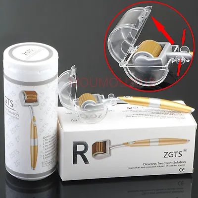 ZGTS Titanium Alloy Micro 192 Needle Derma Skin Roller Meso Anti Aging Acne Scar • £7.90