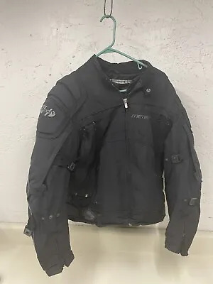 JOE ROCKET MOTORCYCLE MEN Gray/Black Mesh Jacket ARMORED VENTED Size L Large • $50