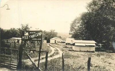 Missouri Forsyth White Swan Camp 1920s Roadside RPPC Photo Postcard 22-6324 • $55.99