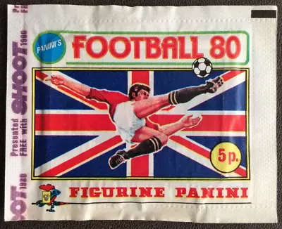 Panini UK Football 80 1980 Shoot Variant Unopened Sealed Sticker Packet Pack • £25