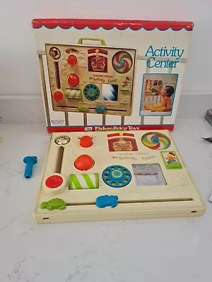 Fisher Price ACTIVITY CENTER Toddlers Babies Cot Toy Vintage Retro 80s Prop • £44.99