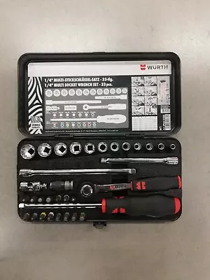 Wurth Zebra 1/4 Inch Multi-Socket Wrench Assortment Tools Set 33 Pieces • $139.99