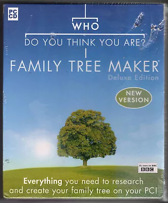 Who Do You Think You Are Family Tree Maker 2004 CD Boxed Never Opened Sealed • £2.50