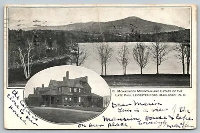 Monadnock Mountain  Marlboro  New Hampshire  Postcard  1906 • $7