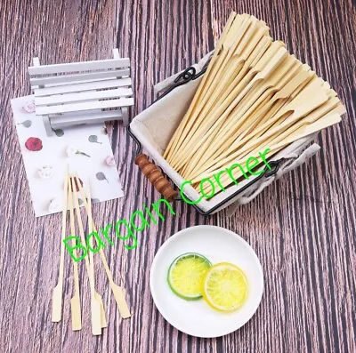 £0.99 • Buy Bamboo BBQ Cocktail Skewers Kebab Fruit Oven Cooking Grill Sticks Skewer 15cm