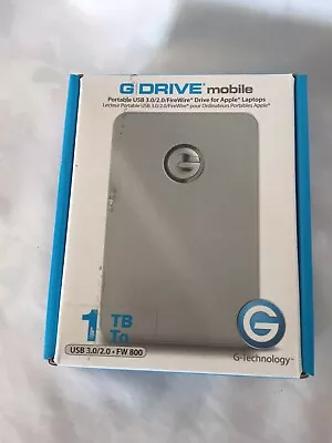 G-Technology DRIVE Mobile Portable USB 2.0 Drive For Laptops 1 TB/To EUC • $35