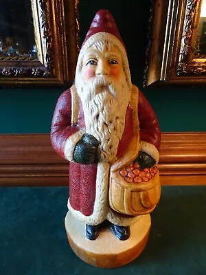 Vaillancourt Folk Art Gorham Father Christmas Santa With Red Coat 1987 Vfac-1 • $175.95