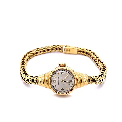 Vintage 18K Yellow Gold Ladies Vacheron Constantin Cocktail Watch 1940's! • $3895