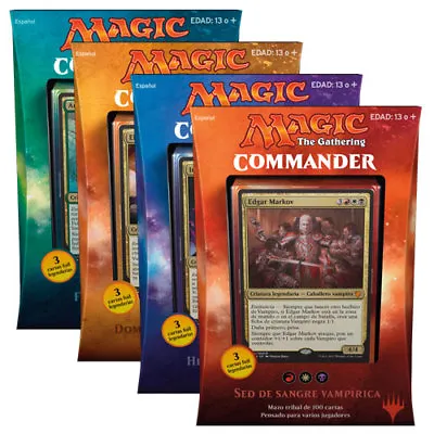 SPANISH Magic MTG 2017 Commander C17 Factory Sealed Deck Complete Box Set Tribal • $1619.99