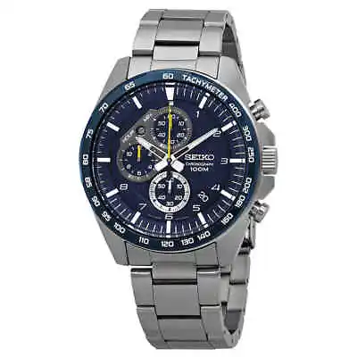 Seiko Motorsport Chronograph Blue Dial Men's Watch SSB321P1 • $159.48