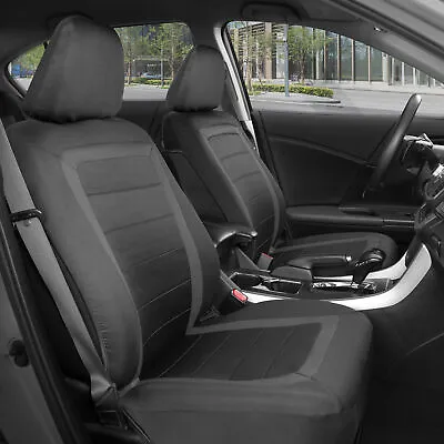 Fresh Honeycomb Design Sideless Seat Cover Set For Car Truck SUV Black Gray • $24.90