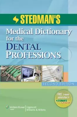 Stedman's Medical Dictionary For The Dental Professions 2nd Edition By Stedman • $49.89