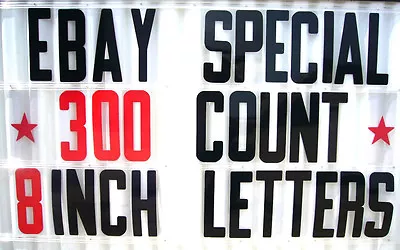 8  On 8 7/8  Flexible Plastic Sign Letters & Numbers • $82