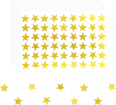 1080Pcs Mini Star Stickers Bulk Metallic Small Removable Reward Decals Foil Sta • $9.64