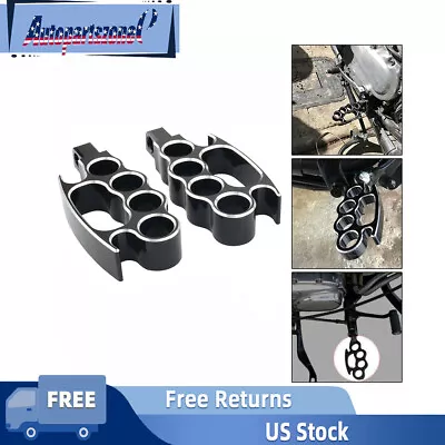$19.49 • Buy Pair Flying Knuckle Control Foot Pegs For Harley V-Rod Sportster Dyna Softail 