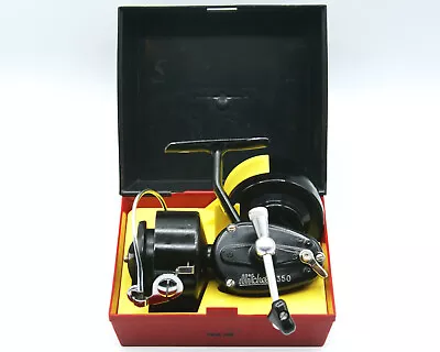 1972 Mitchell 350 High Speed Spinning Reel In Box With Yellow Tray & Extra Spool • $79.99