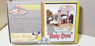 Gas Station At SHADY GROVE Bar Mills Scale Models 554 O Scale Laser Cut Wood Kit • $57.95