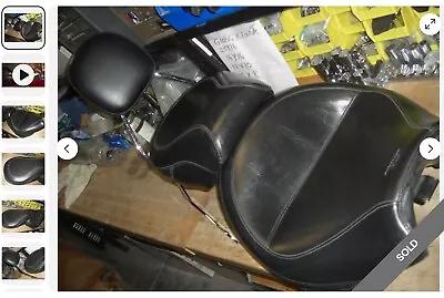 Mustang 2 Pc. 2 Up Motorcycle Seat For 2005 Honda VTX 1800 N -with Free Backrest • $275