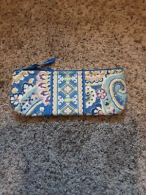 Vera Bradley Small Cosmetic Bag Retired Capri Blue Pattern Print • $5