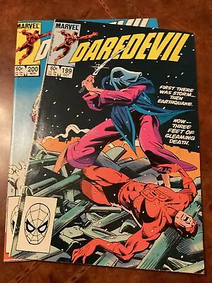 Lot Of 2 Marvel Daredevil #199 & 200 Bonze Comic Books 1983 John Byrne Cover • $0.99