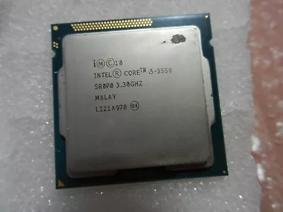 Intel Core I5-3550 SR0P0 3.30GHz Quad Core LGA1155 6MB Processor CPU Tested • $12.94