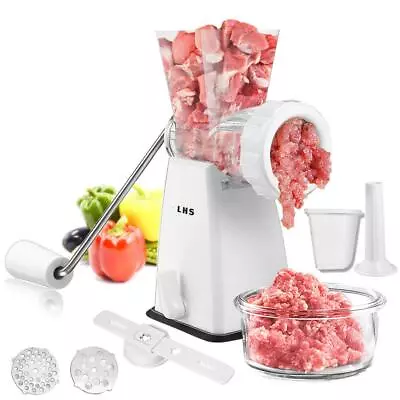 Manual Meat Grinder With Stainless Steel Blades Heavy Duty Powerful Suction B... • $36.44