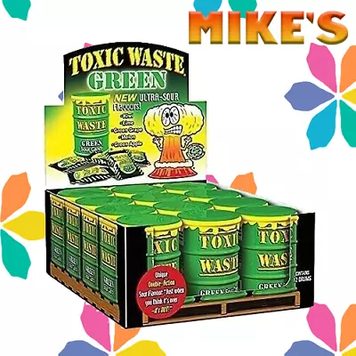 Toxic Waste Candy Sweets Mega Sour Retro Pick Mix Kids Sweets Candy  Full Box 12 • £13.99