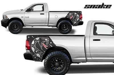 Vinyl Decal SNAKE Wrap Kit For Dodge Ram Truck 09-18 1500/2500/3500 MATTE BLACK • $59.95