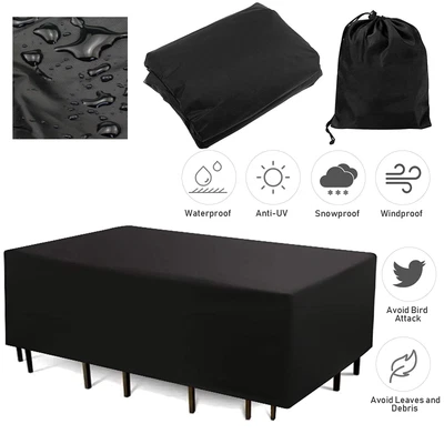 £22.99 • Buy Duty Outdoor Waterproof Garden Patio Furniture Cover For Rattan Table Cube Style