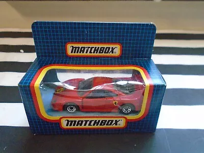 1988 Matchbox Superfast Ferrari F40 MB-70 RED FACTORY SEALED RARE! FREE POST! • £9.99