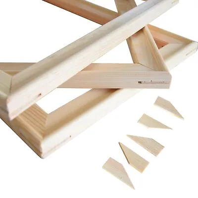 DIY Canvas Practical Wooden Art Frames For Size Range 20x20cm To 120x120cm. • £4.67