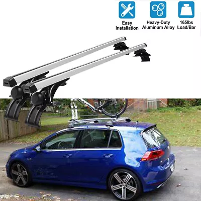 $141.99 • Buy 48  For Volkswagen Golf GTI Car Top Roof Rack Cross Bar Luggage Cargo Carrier US